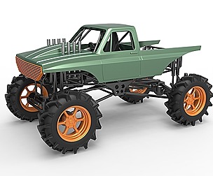 Mud truck 2 Scale 1:25