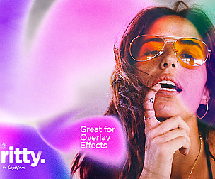 Gritty Gradient Shape Overlays