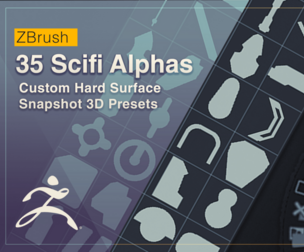 35 Snapshot Alphas for Zbrush