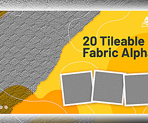 20 tileable fabric alphas