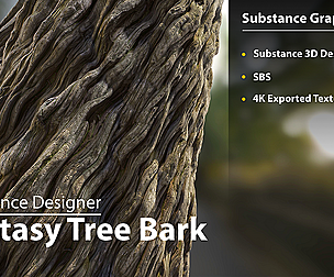Fantasy Tree Bark | Substance Graph