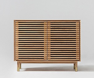 MOS unit 3 white oak cabinet