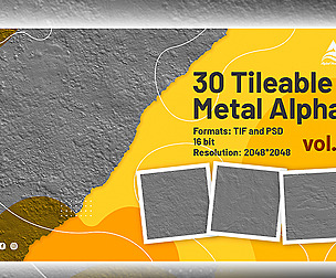 30 Tileable Metal Alpha (vol.2)