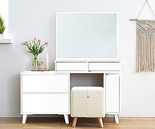 Amy Extension Extendable Dressing Table