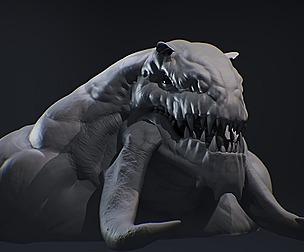 Demon head sculpt 15