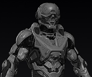 Cybernetist High poly concept