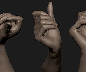 Realistic female hand 4