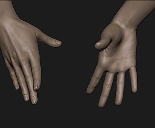 Realistic female hand 9