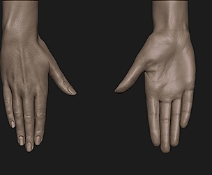 Realistic female hand 10