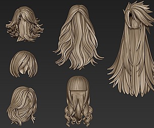 Female Hair Collection 4