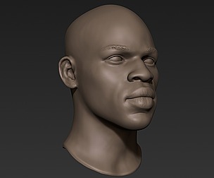 Black Man Head 5