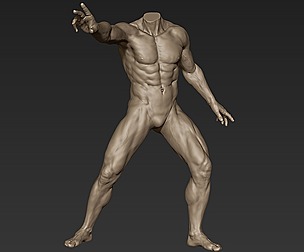 Male Full Body Sculpt Pose 2