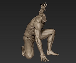 Male Full Body Sculpt Pose 5