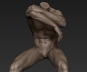 Male Full Body Sculpt Pose 6