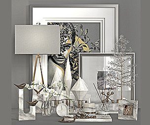 White Marble-Decorative Set-02