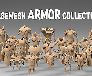 25 basemesh armor collection 3