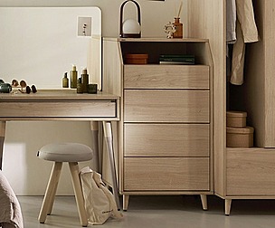 Miel 5 tier 600 width chest of drawers