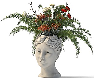 face vase decoration