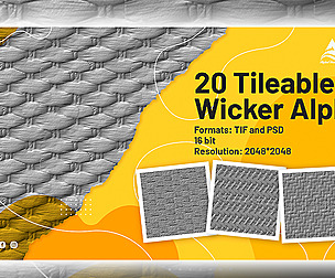 20 Tileable Wicker Alpha