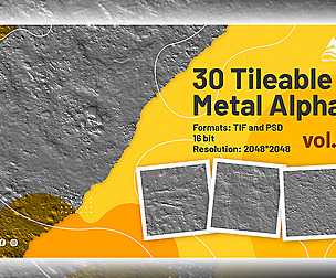 30 Tileable Metal Alpha (vol.1)