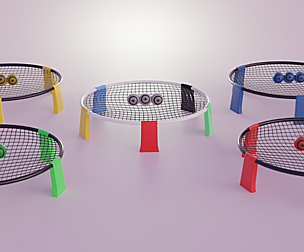 Spikeball-Roundnet Low-poly 3D model