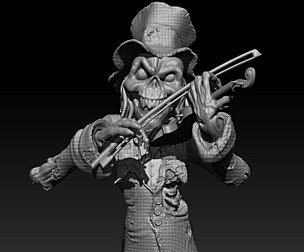 Spooky ghost fiddler