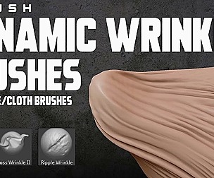 Dynamic Wrinkle Brushes: ZBrush Cloth Customs