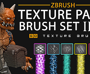 ZBrush Texture Paint Brush Set