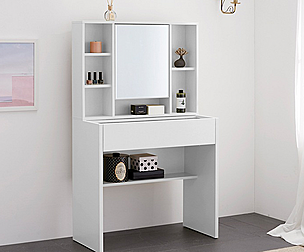 Emily 600 multi storage mini vanity table