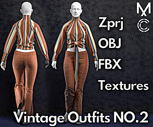 Vintage No.2 : Marvelous Designer + Clo3d