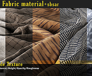 50 PBR Fabric Material + sbsar - VOL 01