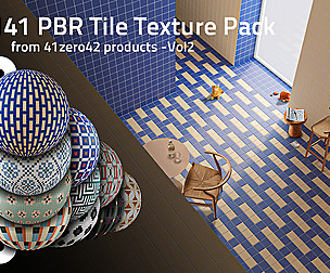141 PBR Tile Texture Pack-41zero42 products-Vol2