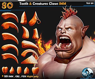 80 Teeth  & Creatures Claws IMM  Vol 01