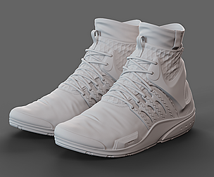 Realistic Cyberpunk Sport Shoes