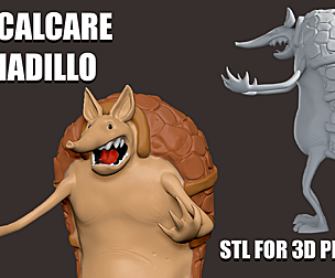 ZeroCalcare Armadillo Statue for 3D printing