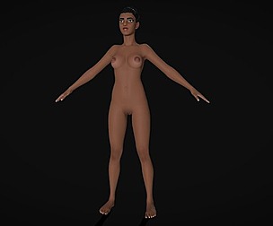 Stylized Nude Female Version 2