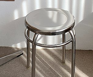 stainless round stool