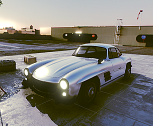 Mercedes-Benz 300 SL with Engine Sounds