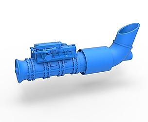 Jet engine 5 Scale 1:25