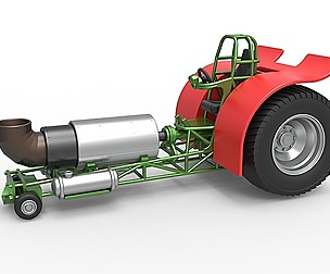 Pulling tractor with single jet engine 1:25