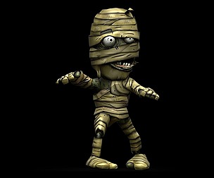Mummy Animated and Fully Rigged 3D Character