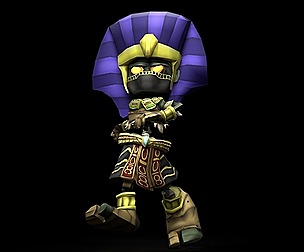 Pharaoh Animated and Fully Rigged 3D Character