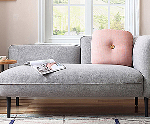 Selfie fabric wide sofa