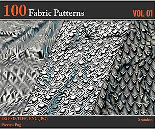 100 Fabric Pattern VOL 01 Texture