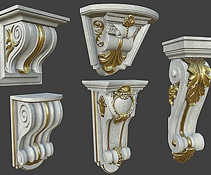 Middle Poly Corbles-Collection 2
