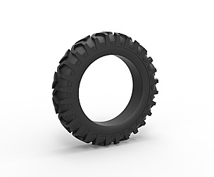 Tractor tire 6 Scale 1:25