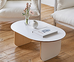 milk sofa table oval 900