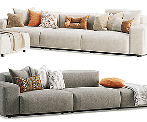 Vitra Soft Modular Sofa Three-Seater