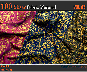 100 SBSAR Files Fabric Materials VOL 03