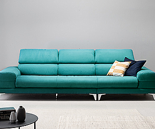 Mary 4 person swept fabric sofa